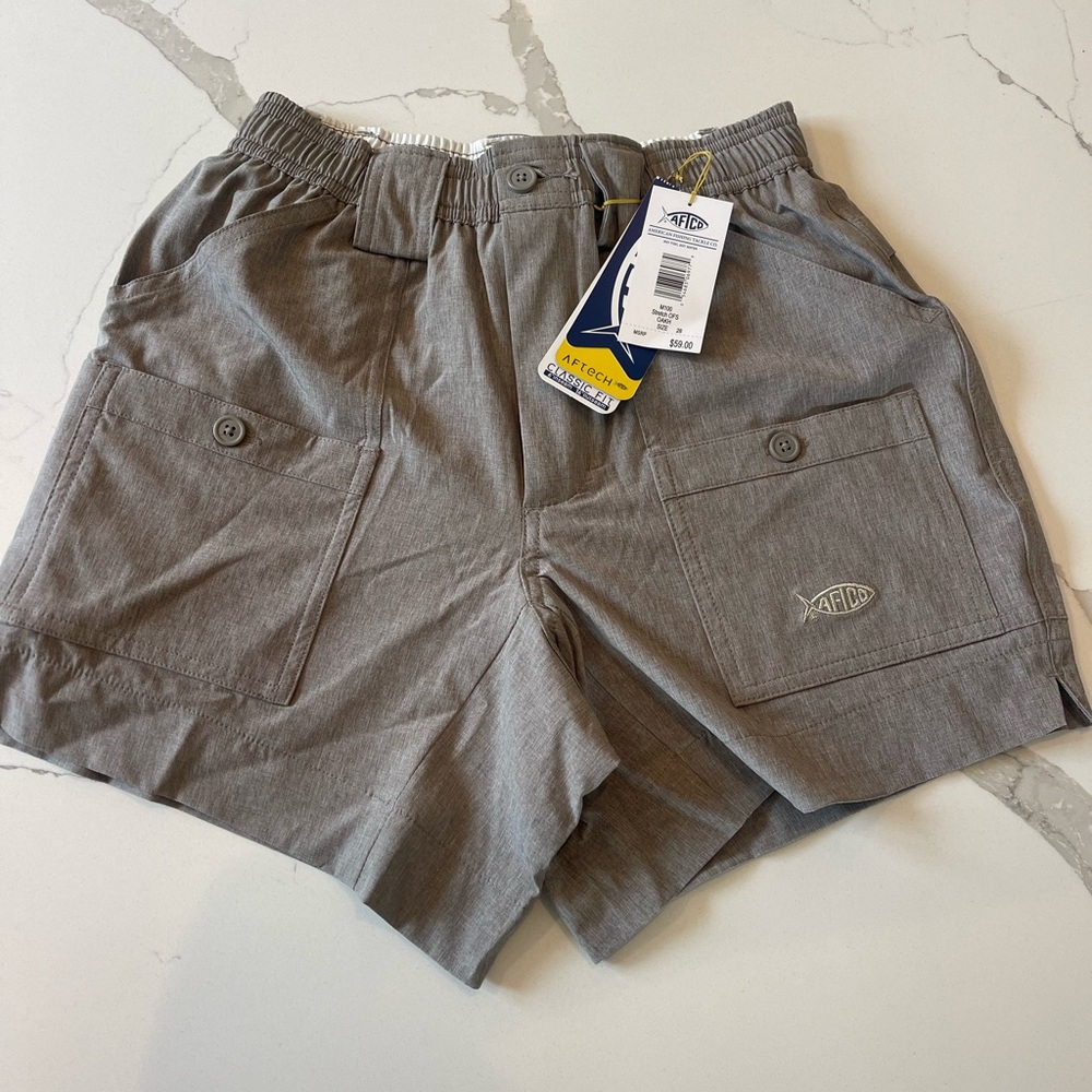AFTCO Gray Cargo Shorts